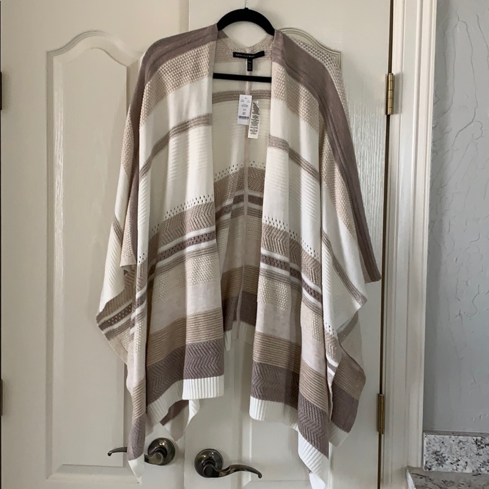 NWT White House Black Market Ruana, size M/L